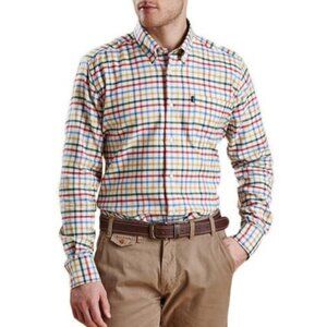 Barbour Albert Tailored Fit Button Down Cotton Flannel